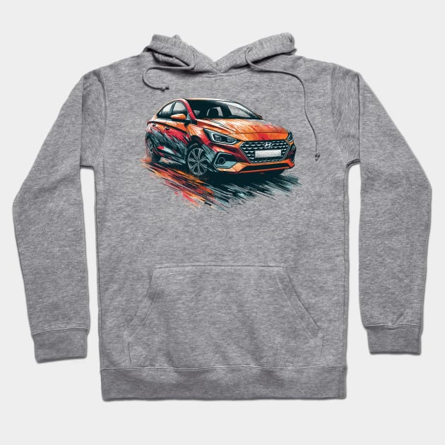 Hyundai Accent Hoodie by Vehicles-Art